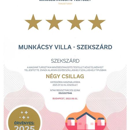 Munkácsy Villa - Szekszárd Esterno foto
